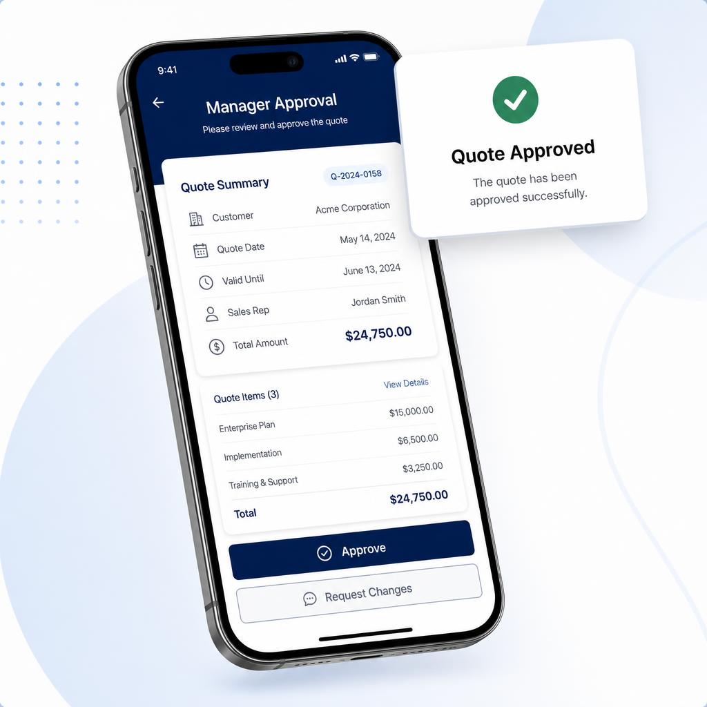 ProQuote Manager Approval feature